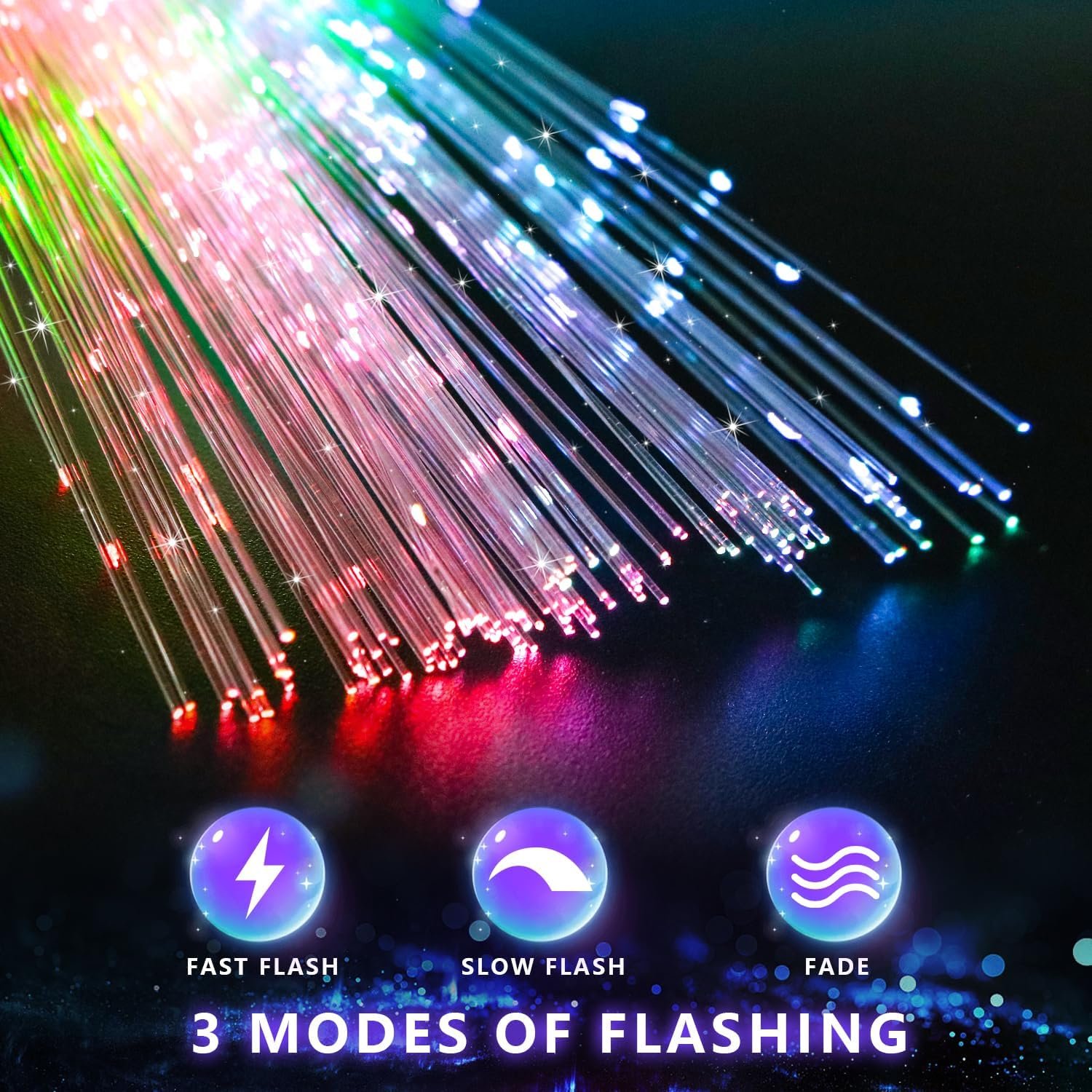 Wholesale 36PCS Fiber Optic Glow Wands LED Light Up with 3 Models Colorful Flashing Party Supplies Bulk Supplier Wholesale 36PCS Fiber Optic Glow Wands LED Light Up with 3 Models Colorful Flashing Party Supplies Bulk Supplier