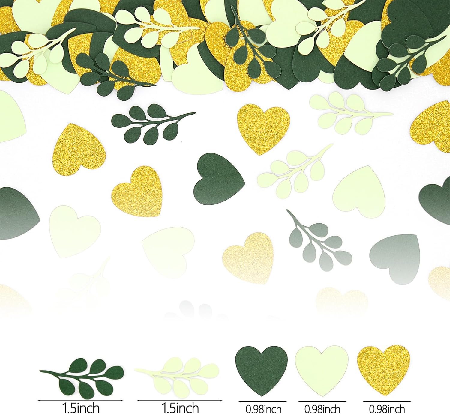 Wholesale 200PC Sage Green Heart Confetti Greenery Eucalyptus Leaves Table Scatter for Weddings Baby Showers Engagements Birthdays Bachelorette Parties Bridal Showers Supplier Wholesale 200PC Sage Green Heart Confetti Greenery Eucalyptus Leaves Table Scatter for Weddings Baby Showers Engagements Birthdays Bachelorette Parties Bridal Showers Supplier