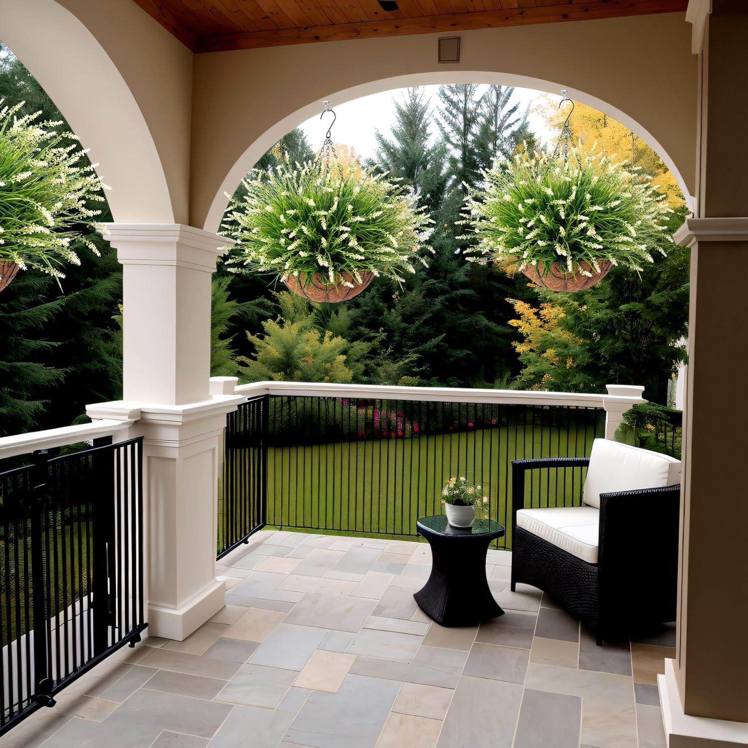 Wholesale UV Resistant Artificial Monkey Grass Fake Greenery Shrubs for Outdoor Porch Patio Courtyard Garden Decor Realistic No Fade Plants Supplier