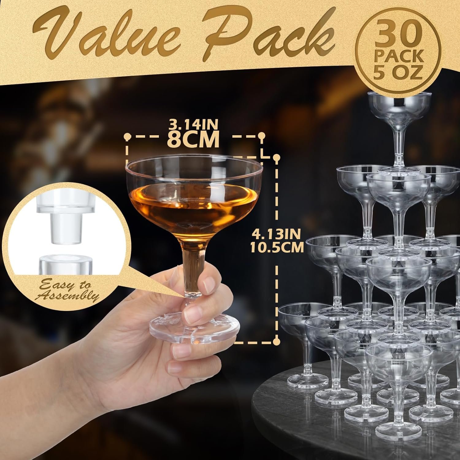 Wholesale 30 Pcs 5 oz Plastic Stackable Champagne Coupe Glasses Disposable Martini Margarita Coupe for Wedding Birthday Party Bar White Transparent Supplier Wholesale 30 Pcs 5 oz Plastic Stackable Champagne Coupe Glasses Disposable Martini Margarita Coupe for Wedding Birthday Party Bar White Transparent Supplier