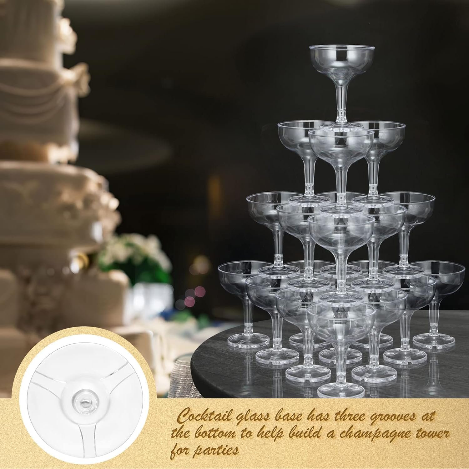 Wholesale 30 Pcs 5 oz Plastic Stackable Champagne Coupe Glasses Disposable Martini Margarita Coupe for Wedding Birthday Party Bar White Transparent Supplier Wholesale 30 Pcs 5 oz Plastic Stackable Champagne Coupe Glasses Disposable Martini Margarita Coupe for Wedding Birthday Party Bar White Transparent Supplier