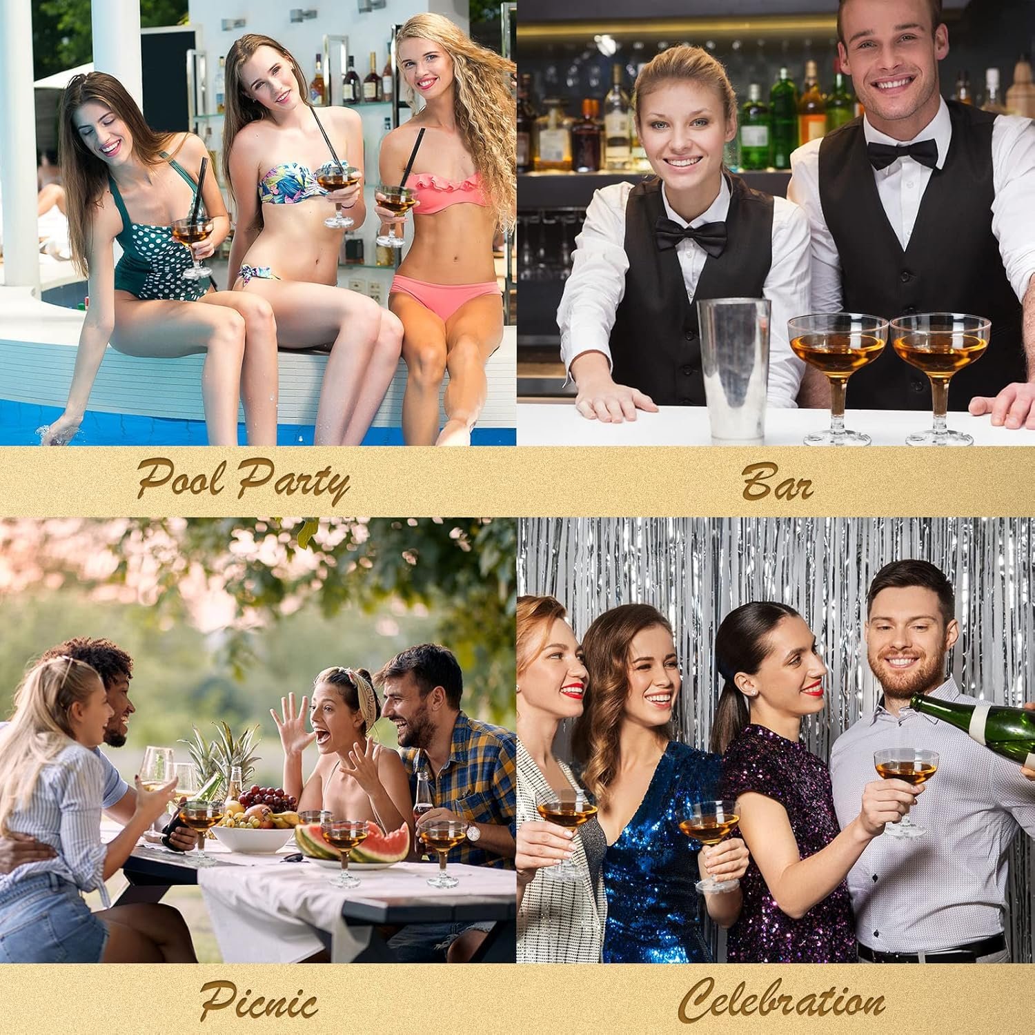 Wholesale 30 Pcs 5 oz Plastic Stackable Champagne Coupe Glasses Disposable Martini Margarita Coupe for Wedding Birthday Party Bar White Transparent Supplier Wholesale 30 Pcs 5 oz Plastic Stackable Champagne Coupe Glasses Disposable Martini Margarita Coupe for Wedding Birthday Party Bar White Transparent Supplier