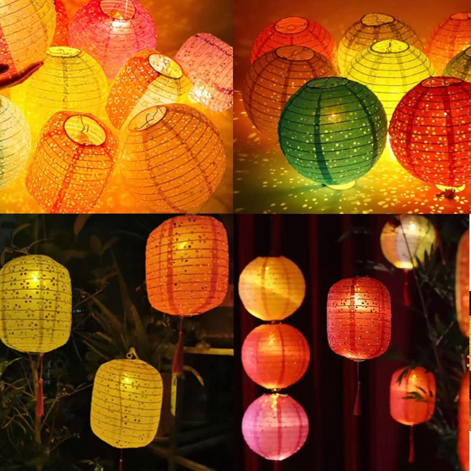 Wholesale 12Pcs 8 Inch Oval Paper Lanterns with LED Lights Tassel Sticks Hanging Decorative Lanterns for Lunar New Year Spring Festival Party Decorations Supplier Wholesale 12Pcs 8 Inch Oval Paper Lanterns with LED Lights Tassel Sticks Hanging Decorative Lanterns for Lunar New Year Spring Festival Party Decorations Supplier