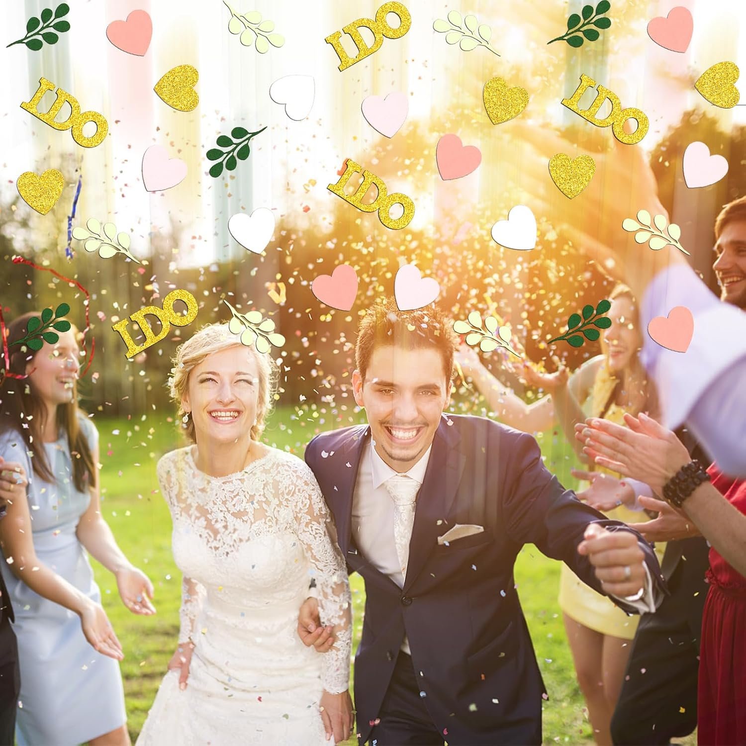 Wholesale 200PC Sage Green and Pink Gold Wedding Confetti Hearts I Do Table Scatter for Bridal Shower Engagement Bachelorette Party Decor Supplier Wholesale 200PC Sage Green and Pink Gold Wedding Confetti Hearts I Do Table Scatter for Bridal Shower Engagement Bachelorette Party Decor Supplier