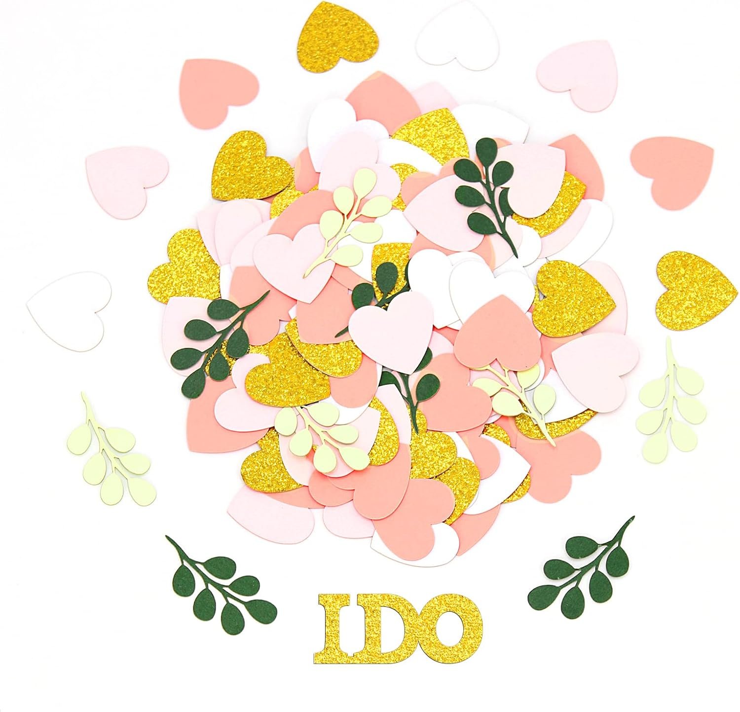 Wholesale 200PC Sage Green and Pink Gold Wedding Confetti Hearts I Do Table Scatter for Bridal Shower Engagement Bachelorette Party Decor Supplier Wholesale 200PC Sage Green and Pink Gold Wedding Confetti Hearts I Do Table Scatter for Bridal Shower Engagement Bachelorette Party Decor Supplier