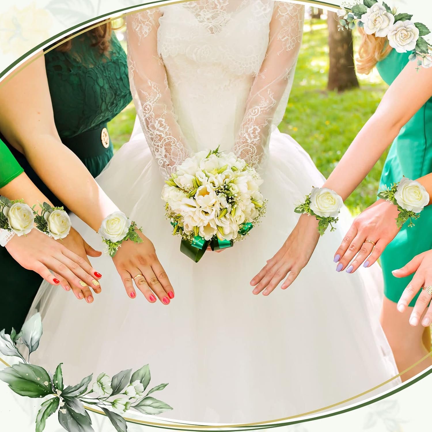 Wholesale Wedding Rose Wrist Corsage Wristlet Bands for Bridal Bridesmaid Women Artificial Flower Bracelets Decor Party Prom Homecoming (White,36 Pcs) Supplier Wholesale Wedding Rose Wrist Corsage Wristlet Bands for Bridal Bridesmaid Women Artificial Flower Bracelets Decor Party Prom Homecoming (White,36 Pcs) Supplier