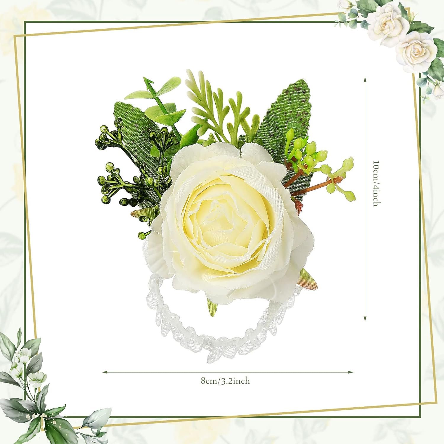 Wholesale Wedding Rose Wrist Corsage Wristlet Bands for Bridal Bridesmaid Women Artificial Flower Bracelets Decor Party Prom Homecoming (White,36 Pcs) Supplier Wholesale Wedding Rose Wrist Corsage Wristlet Bands for Bridal Bridesmaid Women Artificial Flower Bracelets Decor Party Prom Homecoming (White,36 Pcs) Supplier