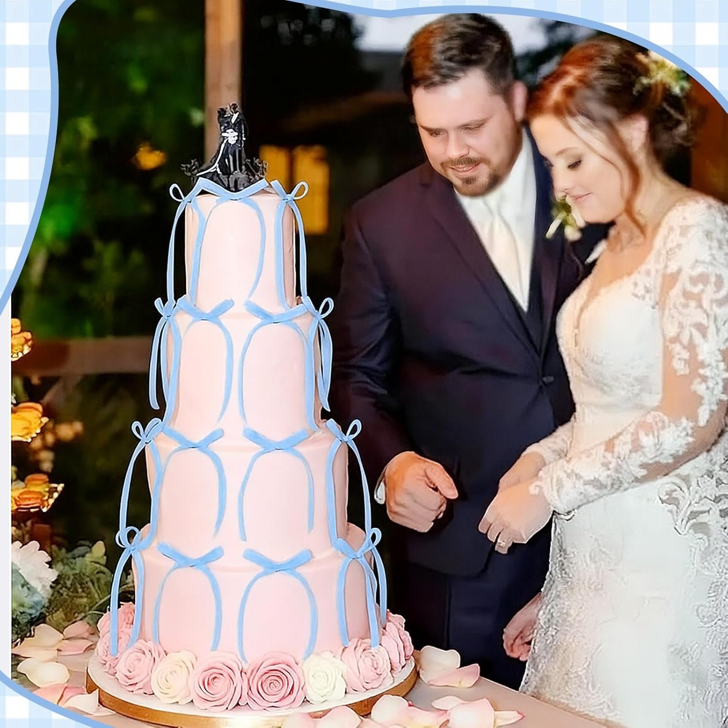 Wholesale 30 Pack Light Blue Ribbon Bows Cake Toppers for Coquette Themed Cupcakes Baby Showers Birthdays Weddings Bachelorette Parties Supplier Wholesale 30 Pack Light Blue Ribbon Bows Cake Toppers for Coquette Themed Cupcakes Baby Showers Birthdays Weddings Bachelorette Parties Supplier