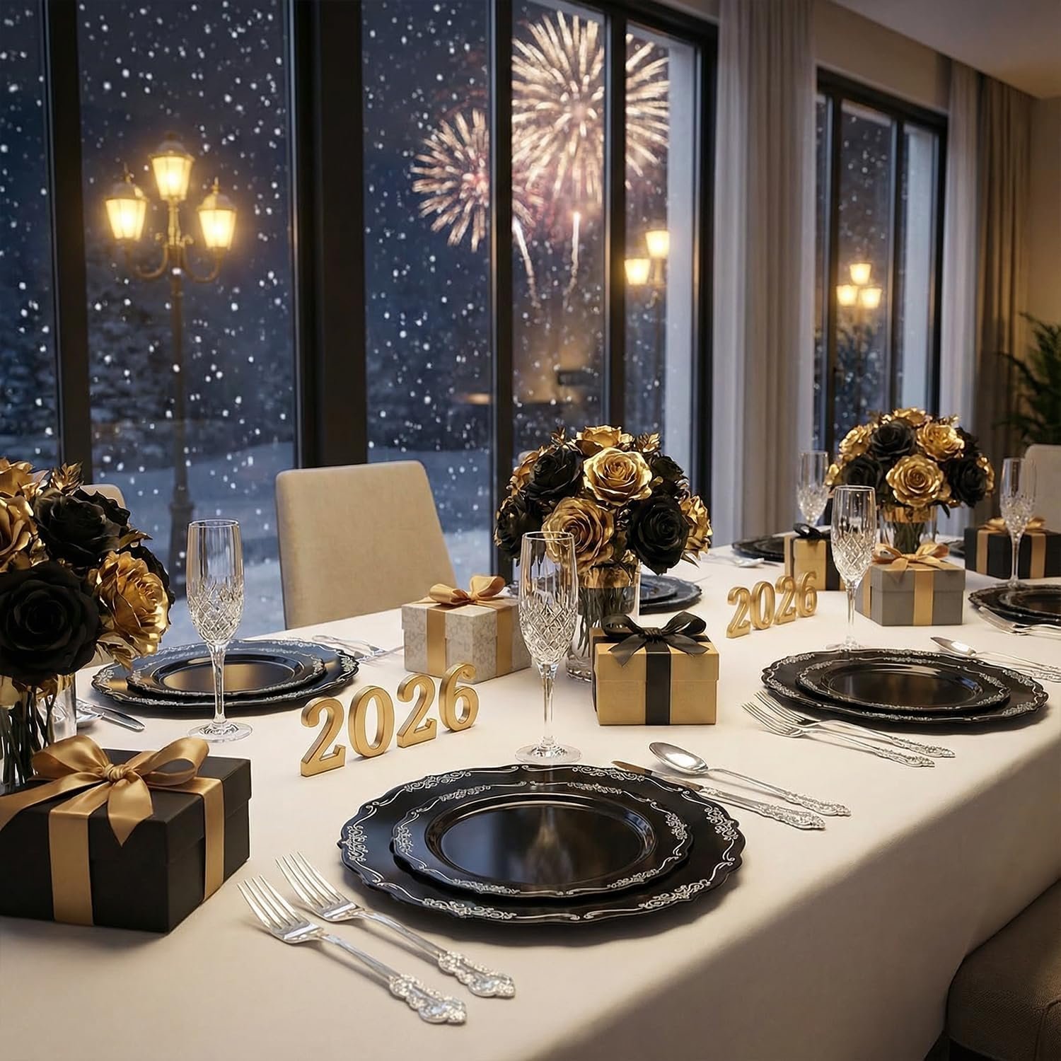 Wholesale 150 Pcs Black Silver Disposable Plastic Plates and Silver Plastic Silverware Including 30 Dinner Plates 30 Dessert Plates 30 Knives 30 Forks 30 Spoons for Parties and Weddings Supplier Wholesale 150 Pcs Black Silver Disposable Plastic Plates and Silver Plastic Silverware Including 30 Dinner Plates 30 Dessert Plates 30 Knives 30 Forks 30 Spoons for Parties and Weddings Supplier