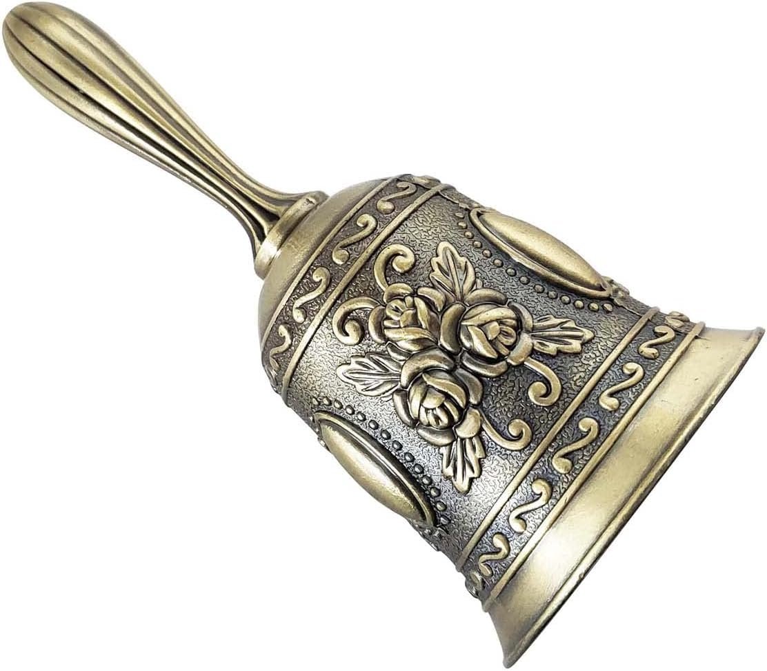 Wholesale 1 Pack Hand Held Metal Dinner Wedding Service Vintage Bell Supplier