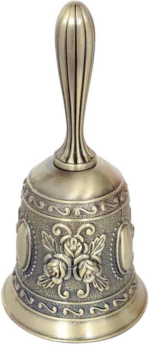 Wholesale 1 Pack Hand Held Metal Dinner Wedding Service Vintage Bell Supplier