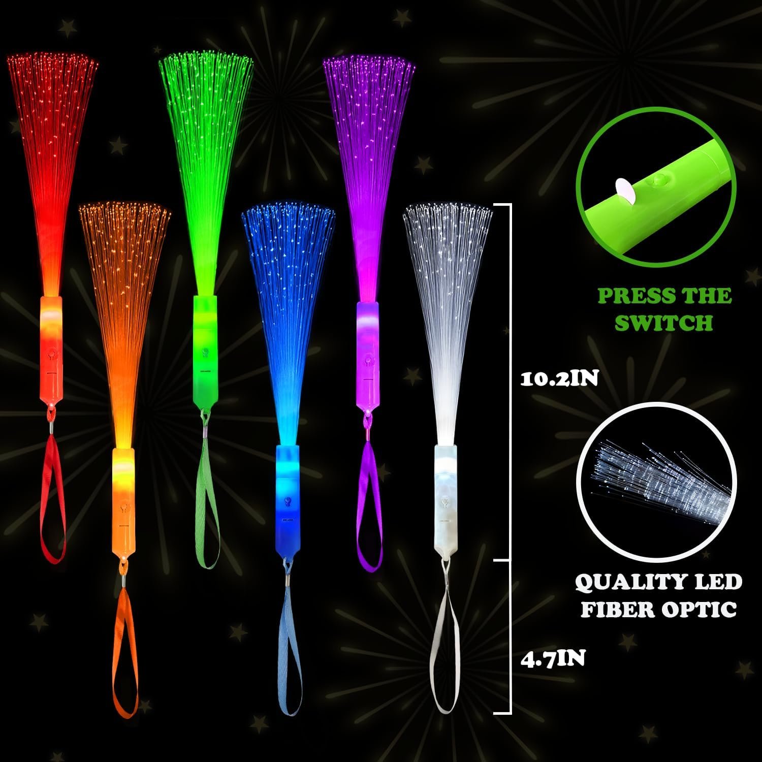 Wholesale 12 Pack Easter Glow in the Dark Light Up Fiber Optic Wands LED Sparklers Fireworks Sticks Party Favors Toys Accessories for Kids Toddlers Easter Basket Stuffers Games Decorations for Boys Girls Supplier Wholesale 12 Pack Easter Glow in the Dark Light Up Fiber Optic Wands LED Sparklers Fireworks Sticks Party Favors Toys Accessories for Kids Toddlers Easter Basket Stuffers Games Decorations for Boys Girls Supplier