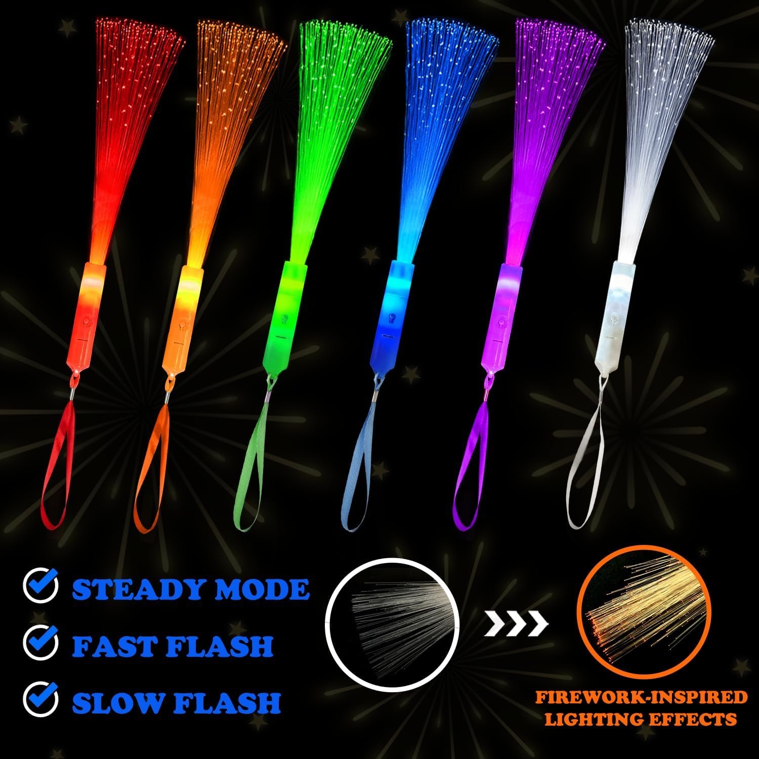 Wholesale 12 Pack Easter Glow in the Dark Light Up Fiber Optic Wands LED Sparklers Fireworks Sticks Party Favors Toys Accessories for Kids Toddlers Easter Basket Stuffers Games Decorations for Boys Girls Supplier Wholesale 12 Pack Easter Glow in the Dark Light Up Fiber Optic Wands LED Sparklers Fireworks Sticks Party Favors Toys Accessories for Kids Toddlers Easter Basket Stuffers Games Decorations for Boys Girls Supplier