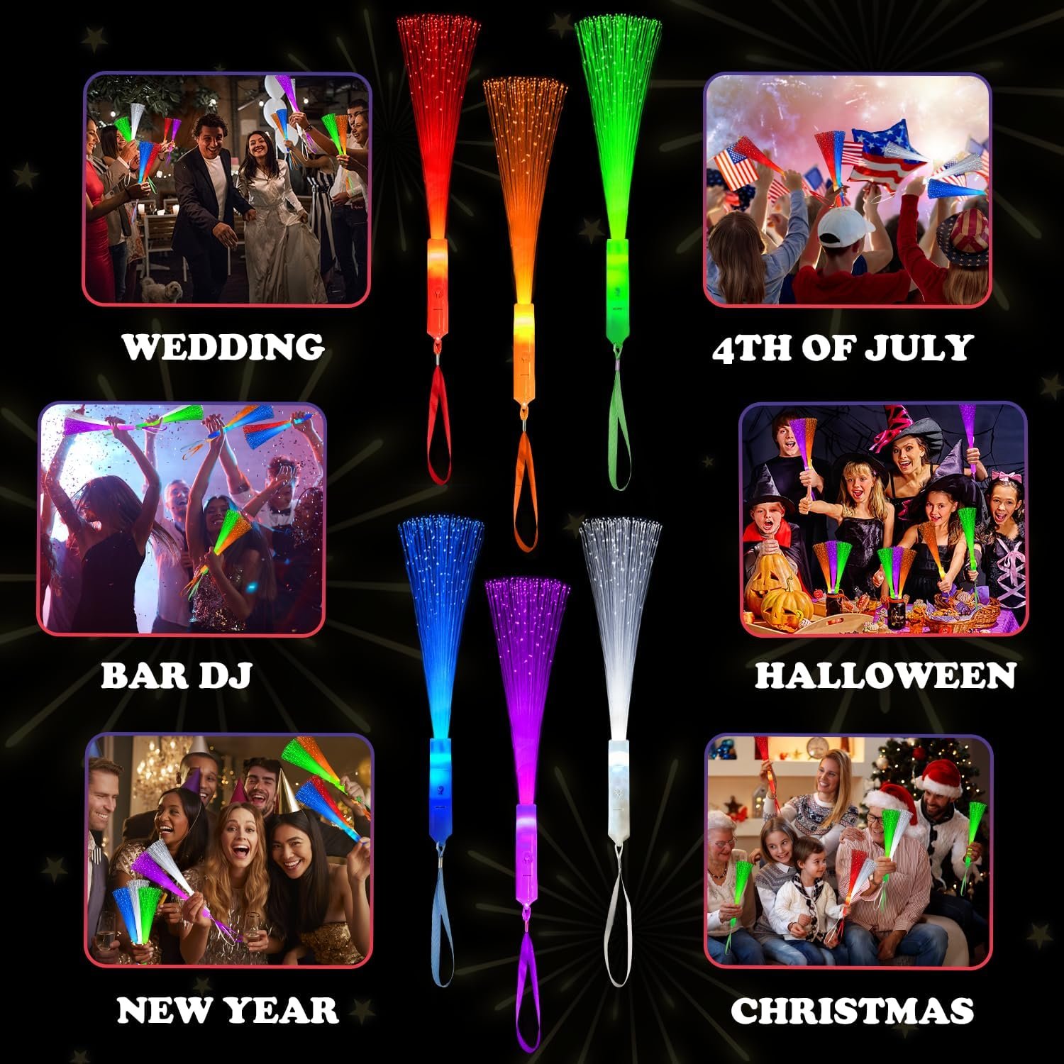 Wholesale 12 Pack Easter Glow in the Dark Light Up Fiber Optic Wands LED Sparklers Fireworks Sticks Party Favors Toys Accessories for Kids Toddlers Easter Basket Stuffers Games Decorations for Boys Girls Supplier Wholesale 12 Pack Easter Glow in the Dark Light Up Fiber Optic Wands LED Sparklers Fireworks Sticks Party Favors Toys Accessories for Kids Toddlers Easter Basket Stuffers Games Decorations for Boys Girls Supplier