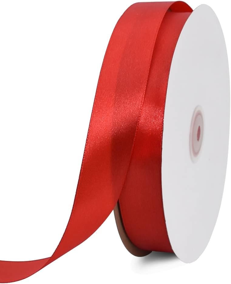 Wholesale 1 Inch x 100yds Red Satin Ribbon Thin Solid Color for Valentine Gift Wrapping Crafts Hair Bows Wedding Party Decoration Sewing Invitation Cards Floral Bouquets Christmas Supplier Wholesale 1 Inch x 100yds Red Satin Ribbon Thin Solid Color for Valentine Gift Wrapping Crafts Hair Bows Wedding Party Decoration Sewing Invitation Cards Floral Bouquets Christmas Supplier