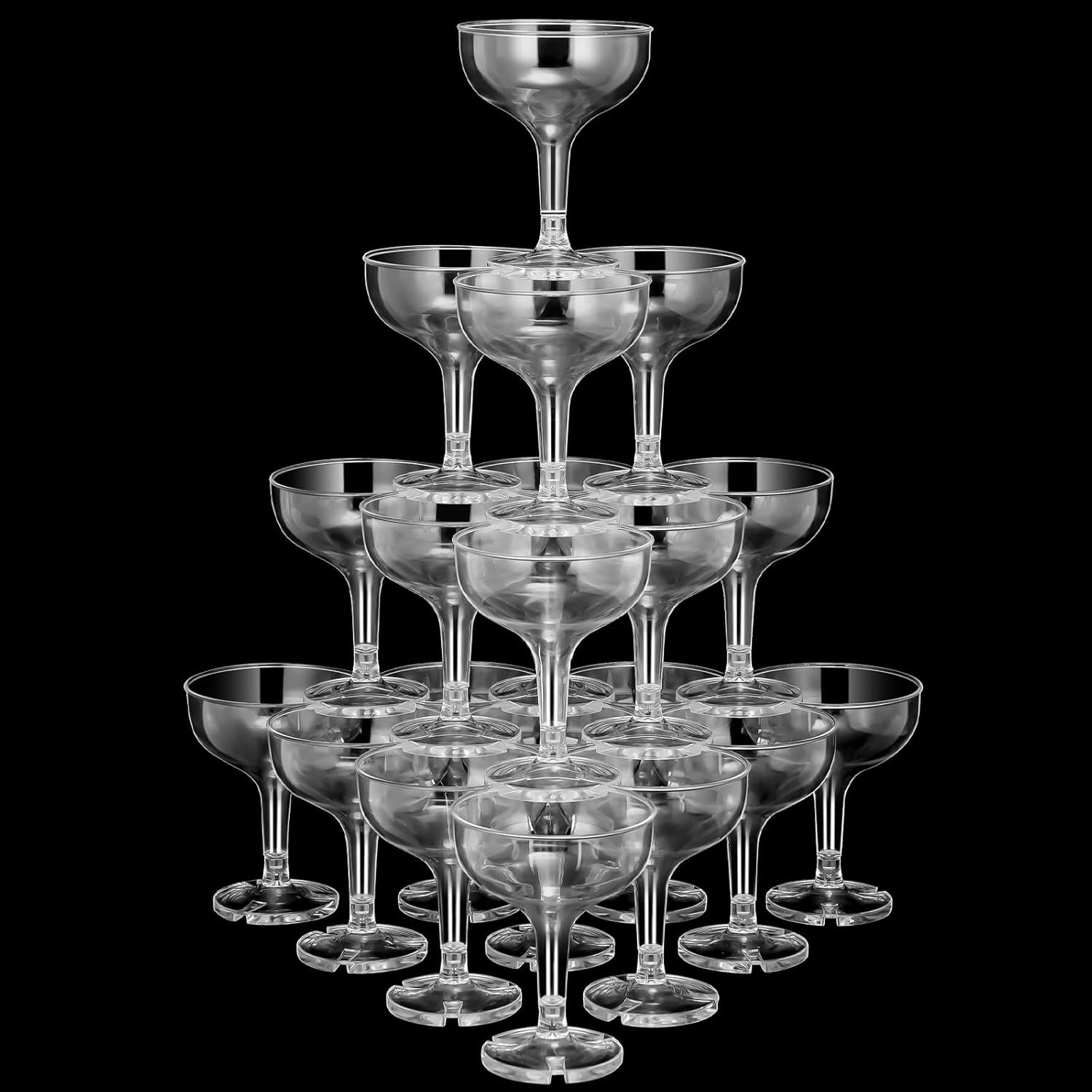 Wholesale 30 Pcs 5 oz Plastic Stackable Champagne Coupe Glasses Disposable Martini Margarita Coupe for Wedding Birthday Party Bar White Transparent Supplier Wholesale 30 Pcs 5 oz Plastic Stackable Champagne Coupe Glasses Disposable Martini Margarita Coupe for Wedding Birthday Party Bar White Transparent Supplier